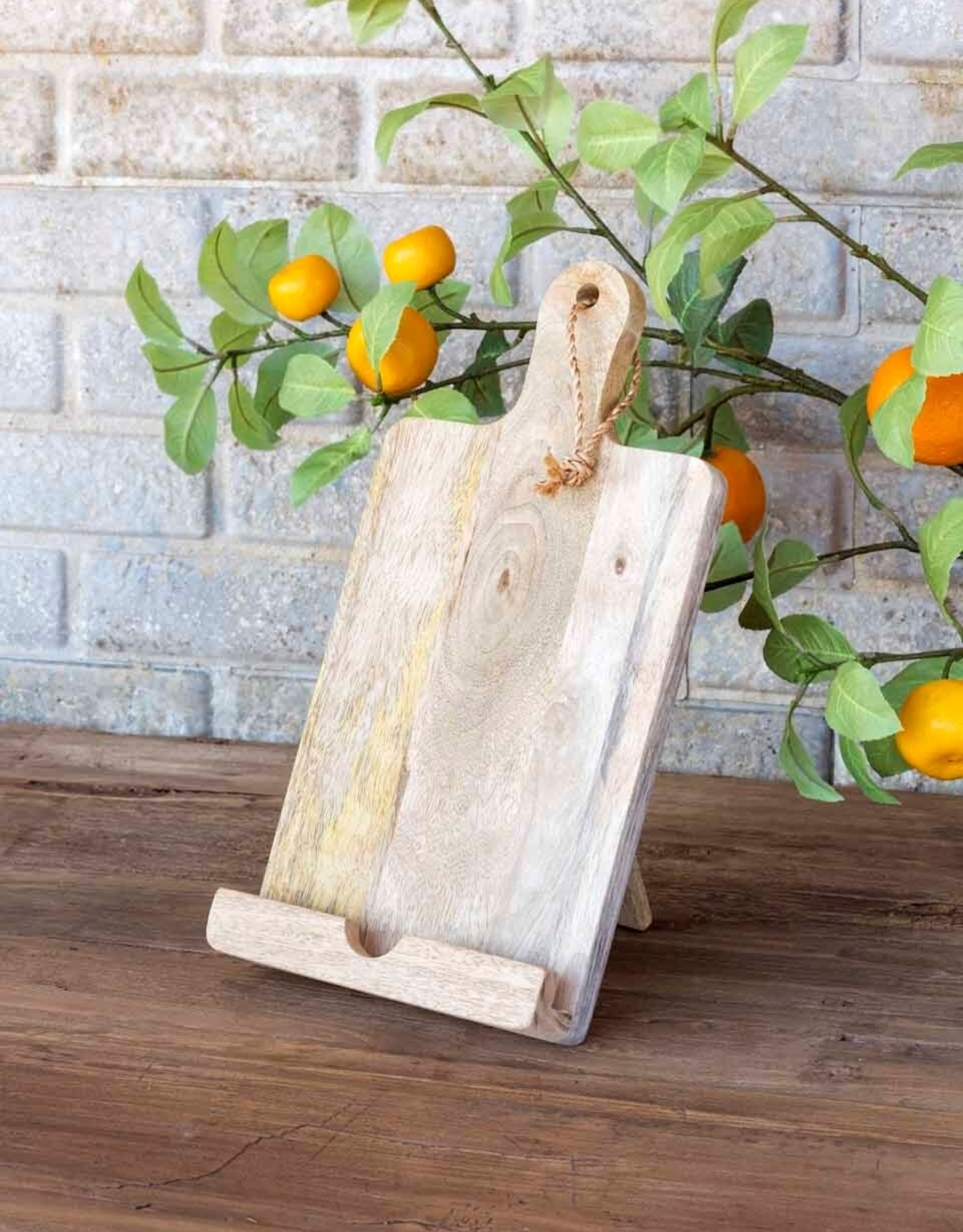 Vertical Wooden Cookbook Stand