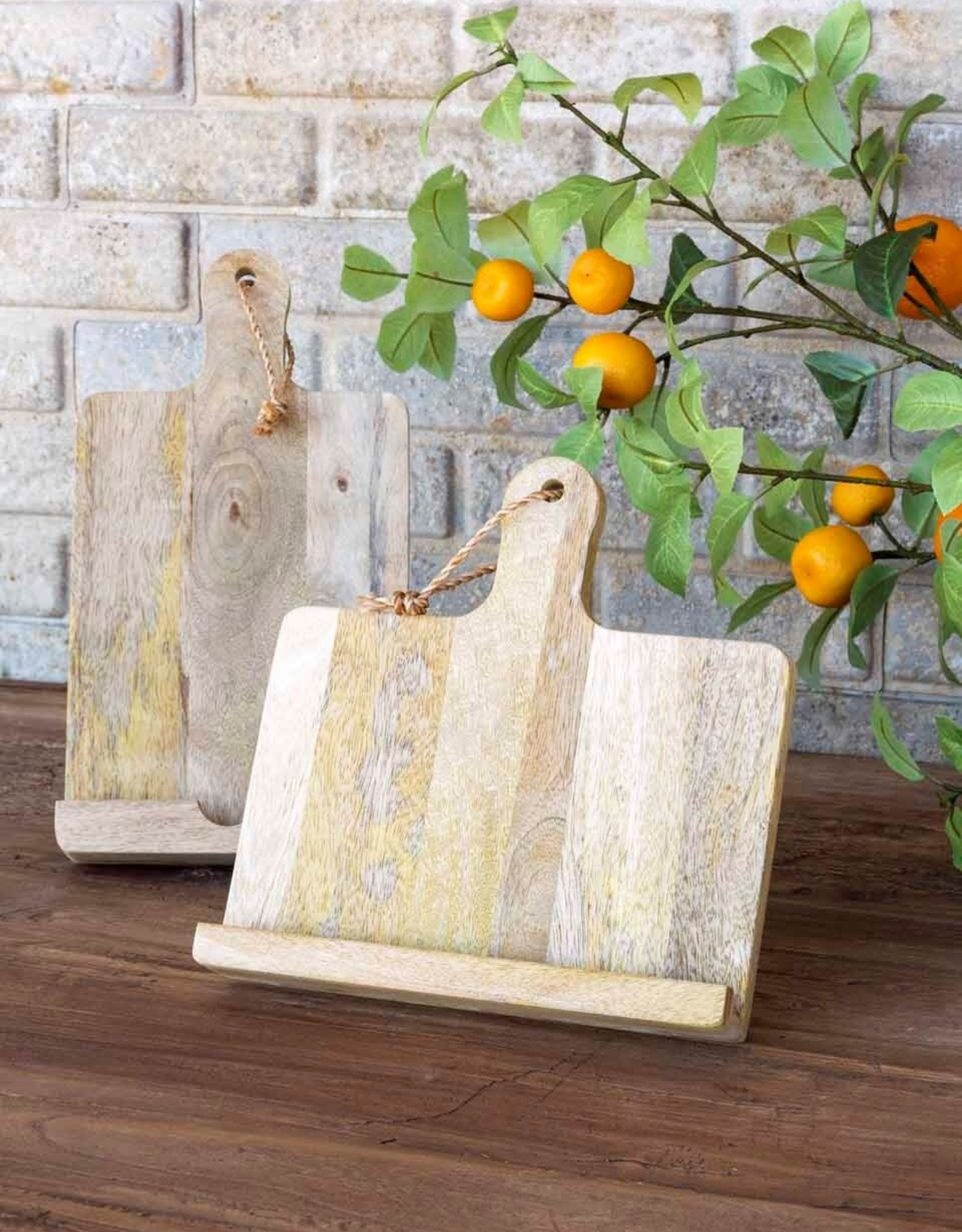 Horizontal Wooden Cookbook Stand