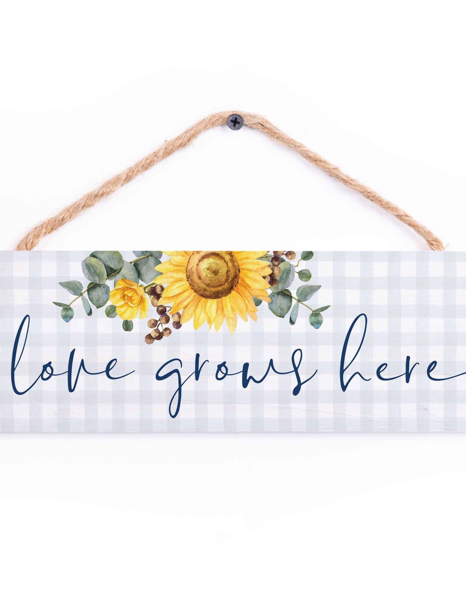 Hanging Sign-Love Grows Here