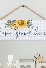 Hanging Sign-Love Grows Here