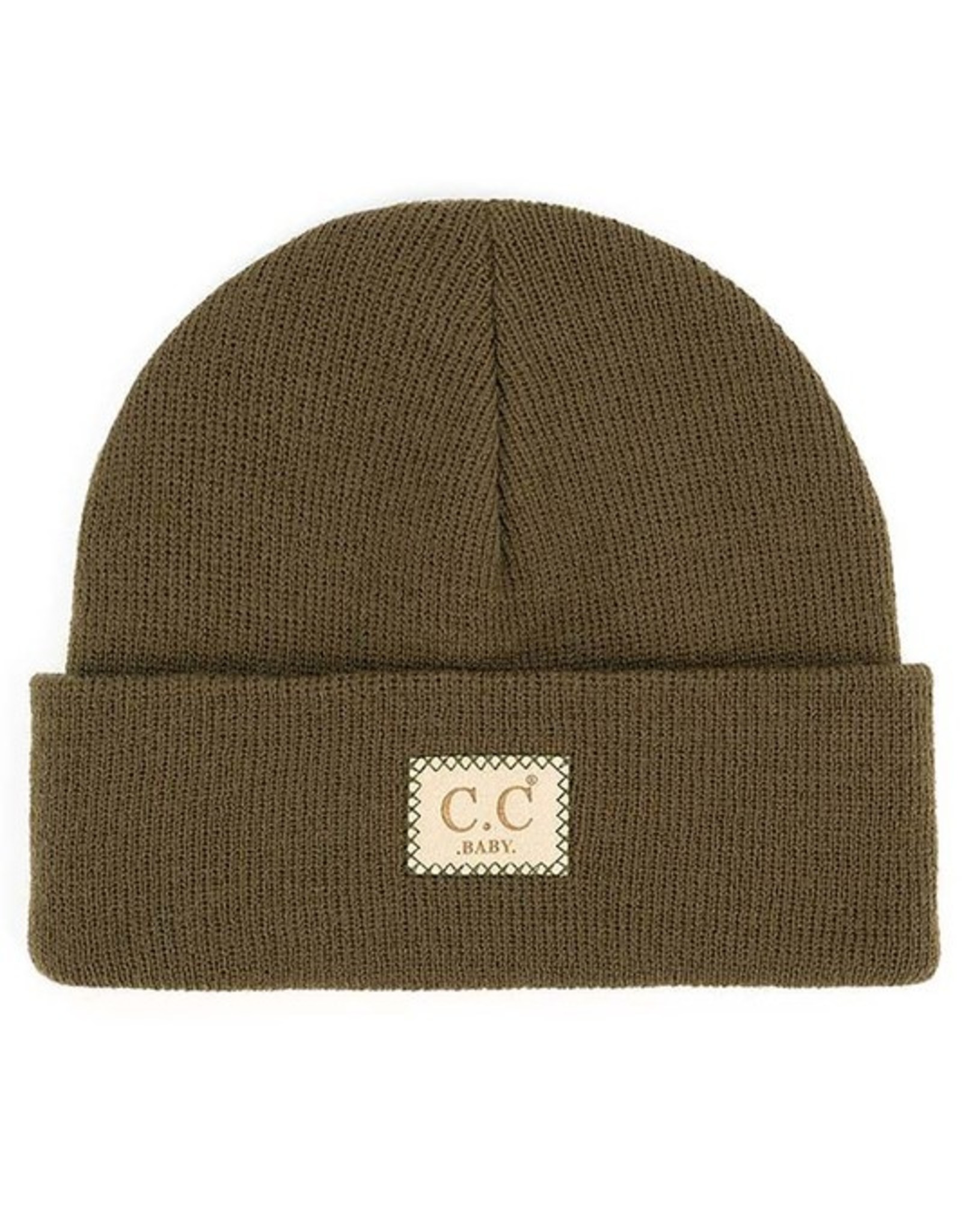 CC CC Baby Toque-Solid Rib W/Patch