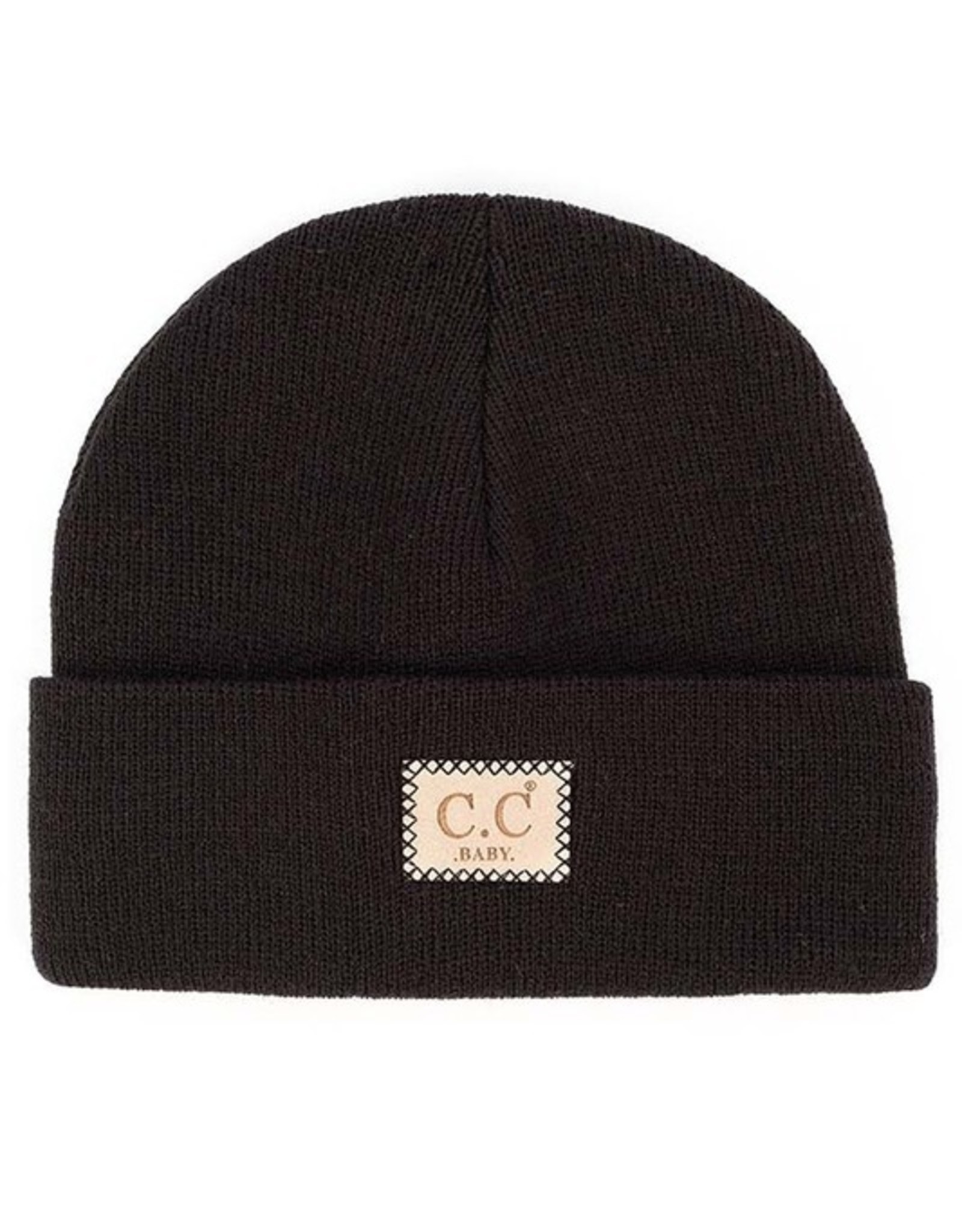 CC CC Baby Toque-Solid Rib W/Patch