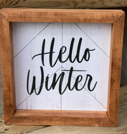 Framed Print-8x8-Hello Winter
