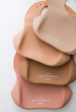 The Saturday Baby Silicone Bib-Coral