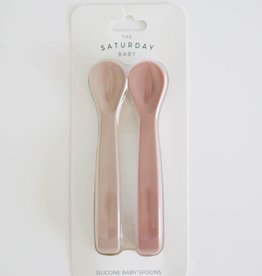 The Saturday Baby Silicone Spoon Set-Sun