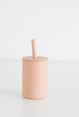 The Saturday Baby Silicone Straw Cup-Peach