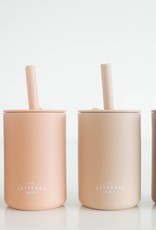 The Saturday Baby Silicone Straw Cup-Sage