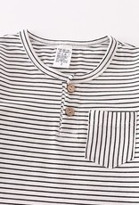 Honeydew Striped Tee w/Pocket