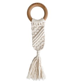 Chewable Charm Macrame Teether-Luna