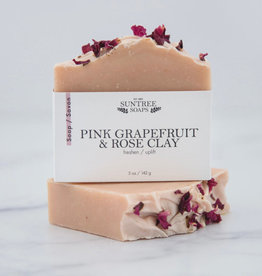 Suntree Soaps Bar Soap-Pink Grapefruit & Rose Clay