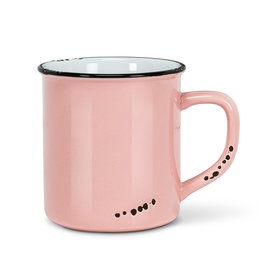 Enamel Look Mug-Pink