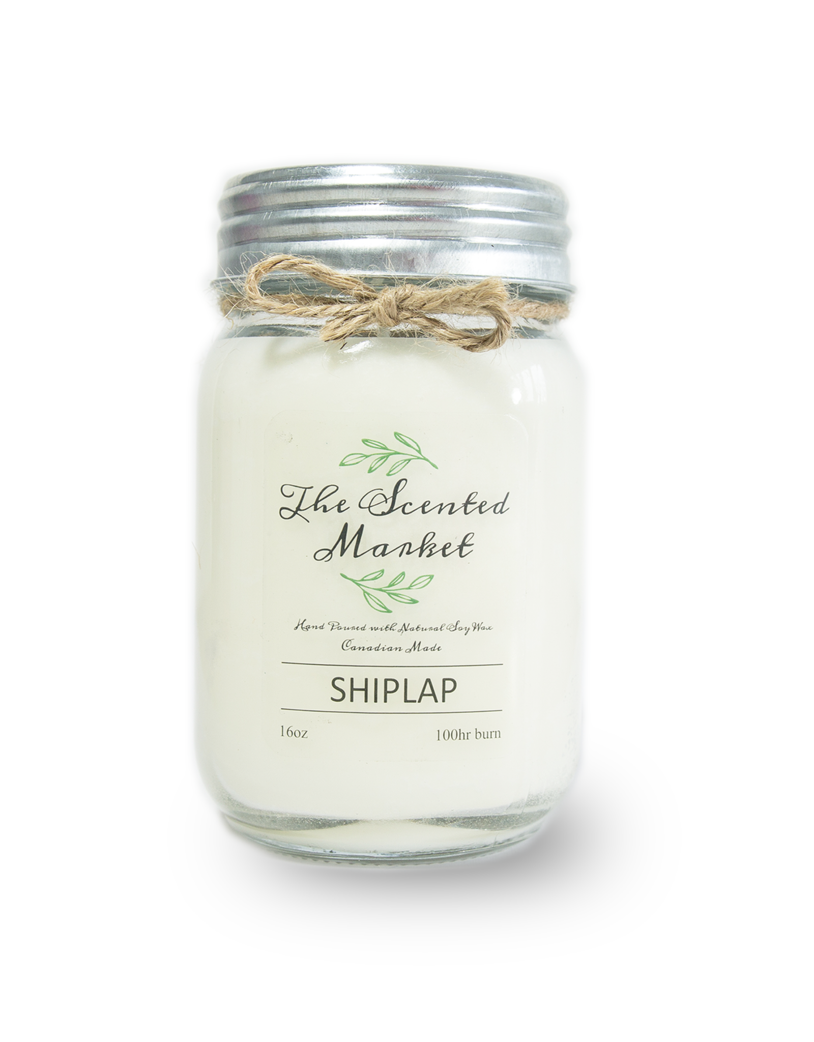 The Scented Market Soy Candle-16oz-Shiplap