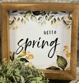 Framed Print-8x8-Hello Spring, Floral
