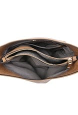 Jen & Co. Emma 3 Compartment Crossbody-Brown