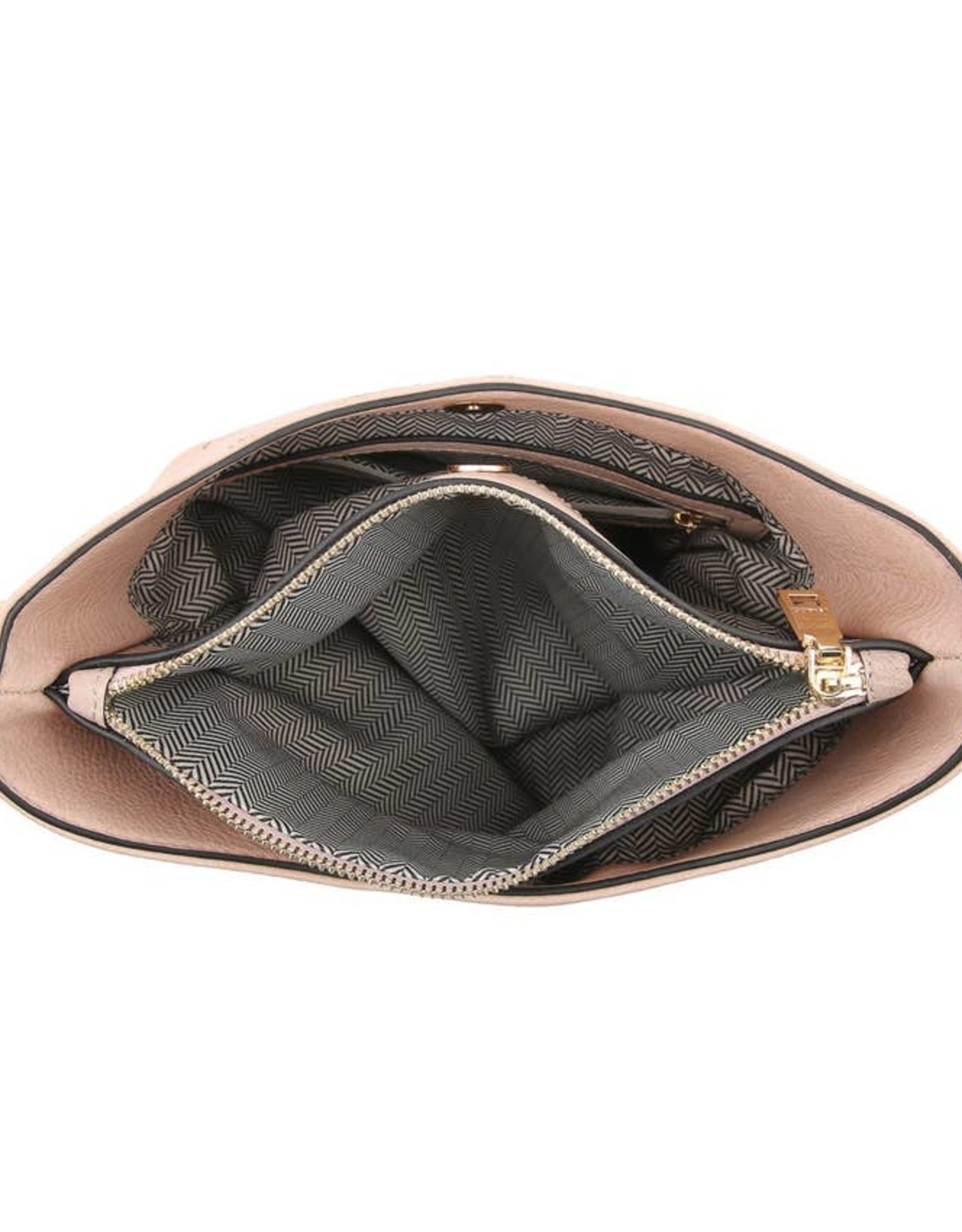 Jen & Co. Emma 3 Compartment Crossbody-Brown