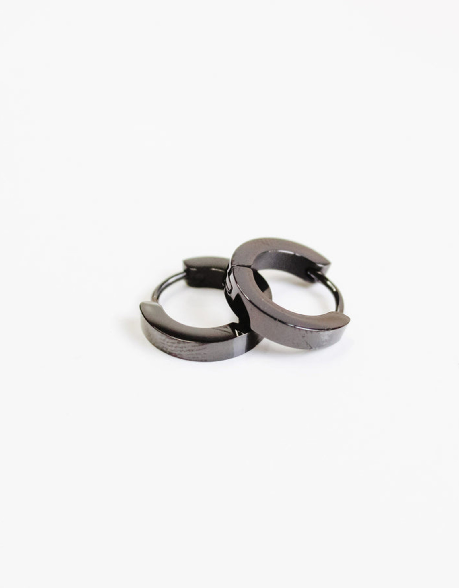 Sweet Three Designs Gia Hoops-Black