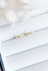 Sweet Three Designs Tiny Sparkle Hoops-Gold