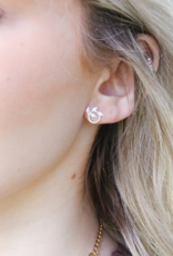 Sweet Three Designs Olive Studs-Rose Gold