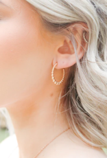 Sweet Three Designs Lexi Hoops-Rose Gold