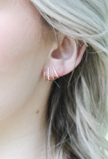 Sweet Three Designs Claudia Wrap Earrings-Gold