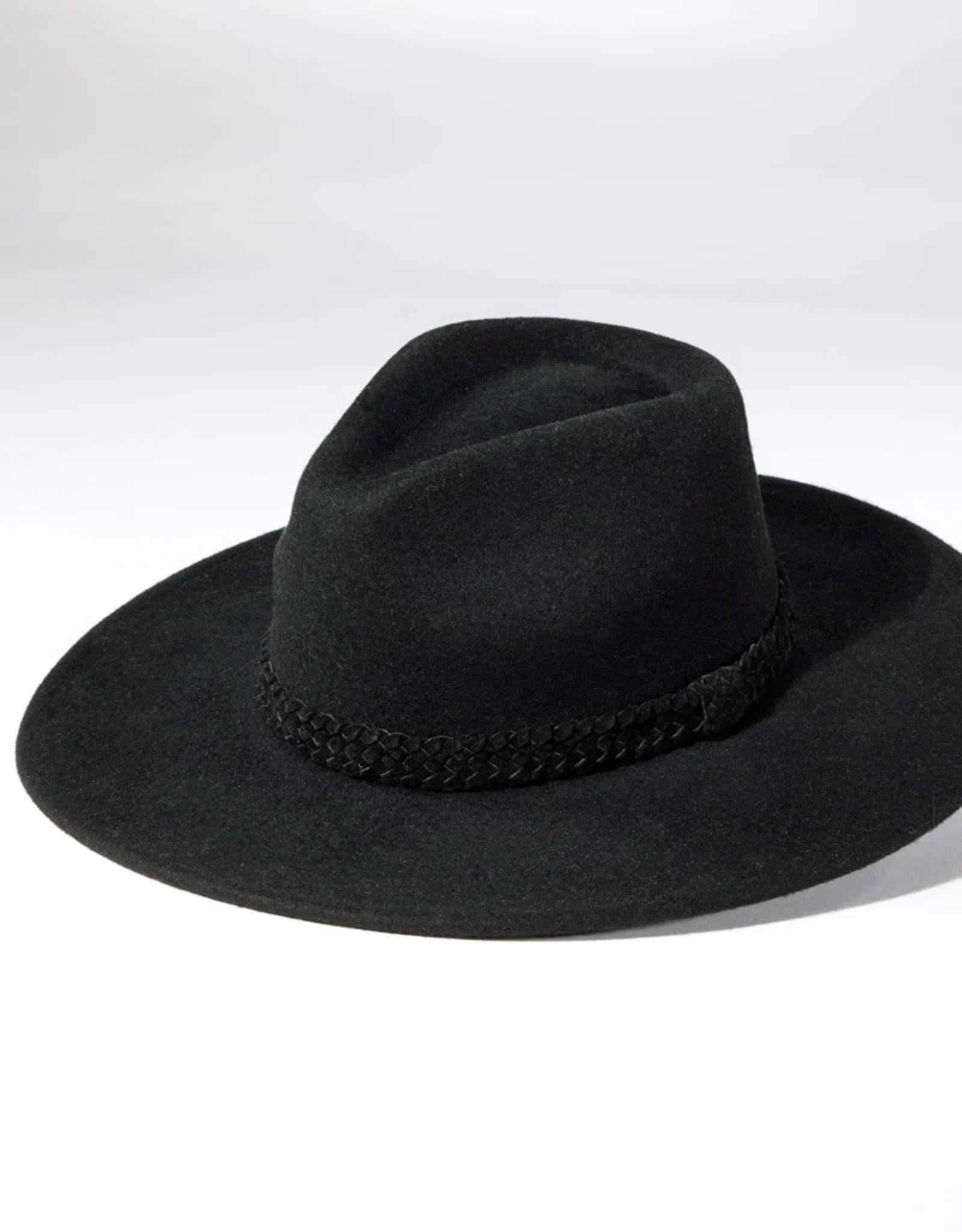 The Everly Wool Hat-Black