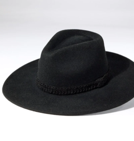 The Everly Wool Hat-Black