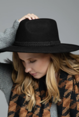 The Everly Wool Hat-Black