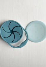 Three Bees Baby Foldable Snack Cups-Sea Blue