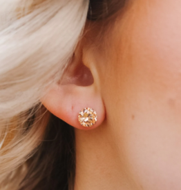 Sweet Three Designs Luna Studs-Champagne