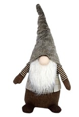 Koppers Gnome Brown Fur Hat w/Brown Plaid