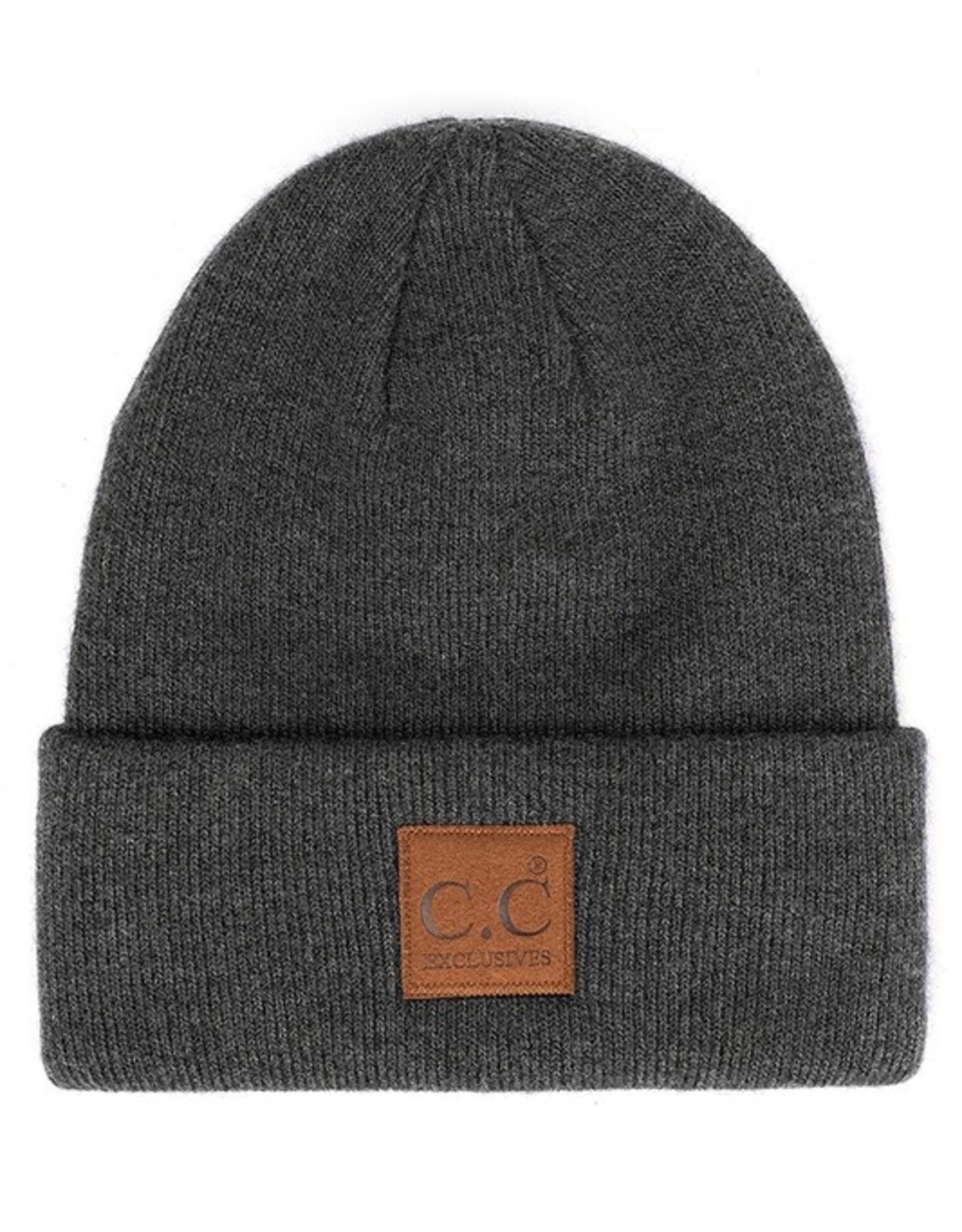 CC CC Beanie-Solid Knit, Recycled Yarn