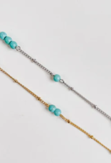 Sweet Three Designs Sedona Beaded Chain-Gold-20-22"