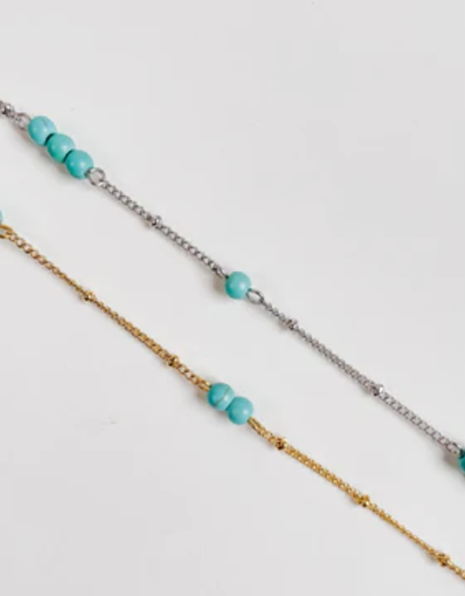 Sweet Three Designs Sedona Beaded Chain-Gold-20-22"