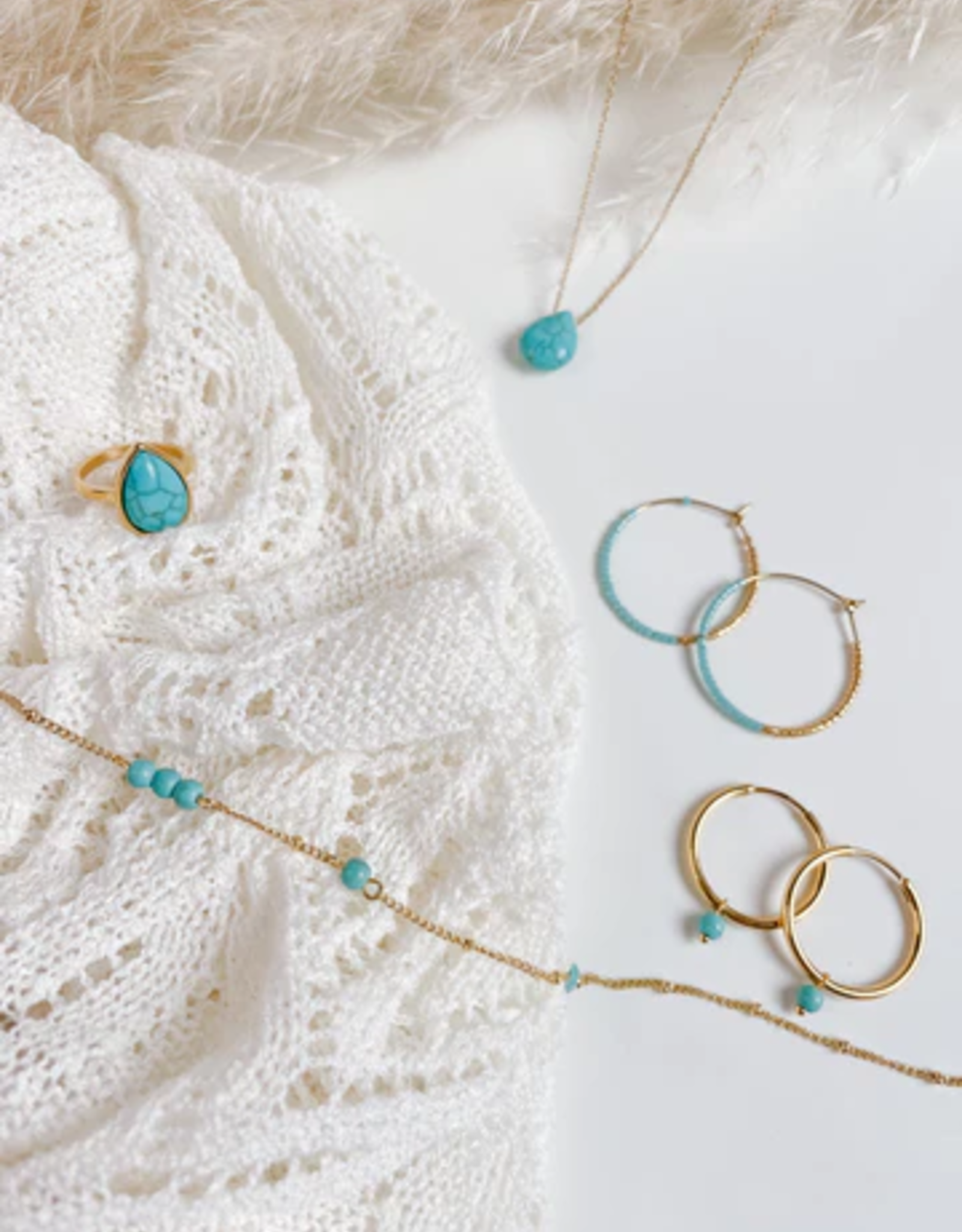 Sweet Three Designs Sedona Pendant Necklace-Gold