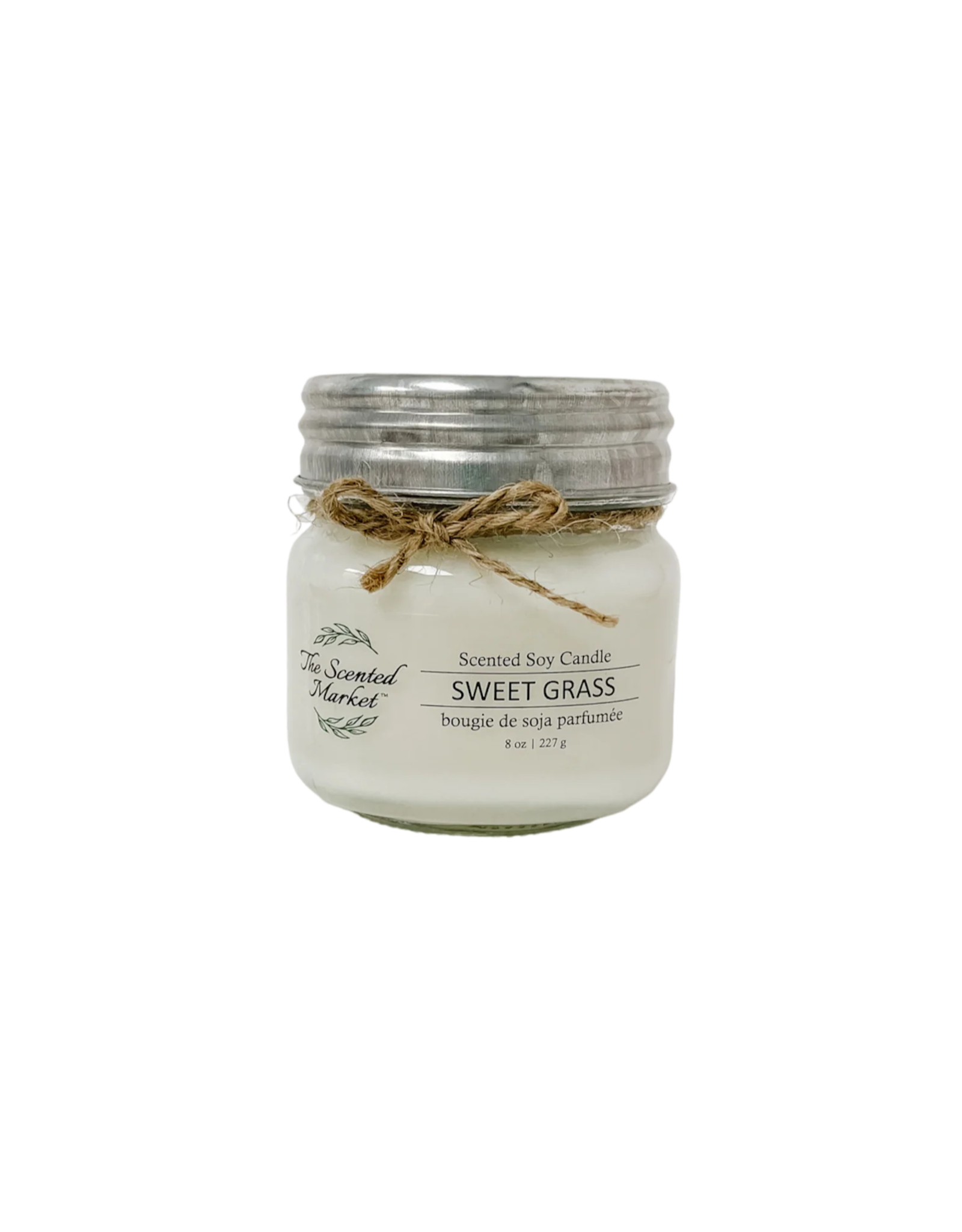 The Scented Market Soy Candle-8oz-Sweet Grass