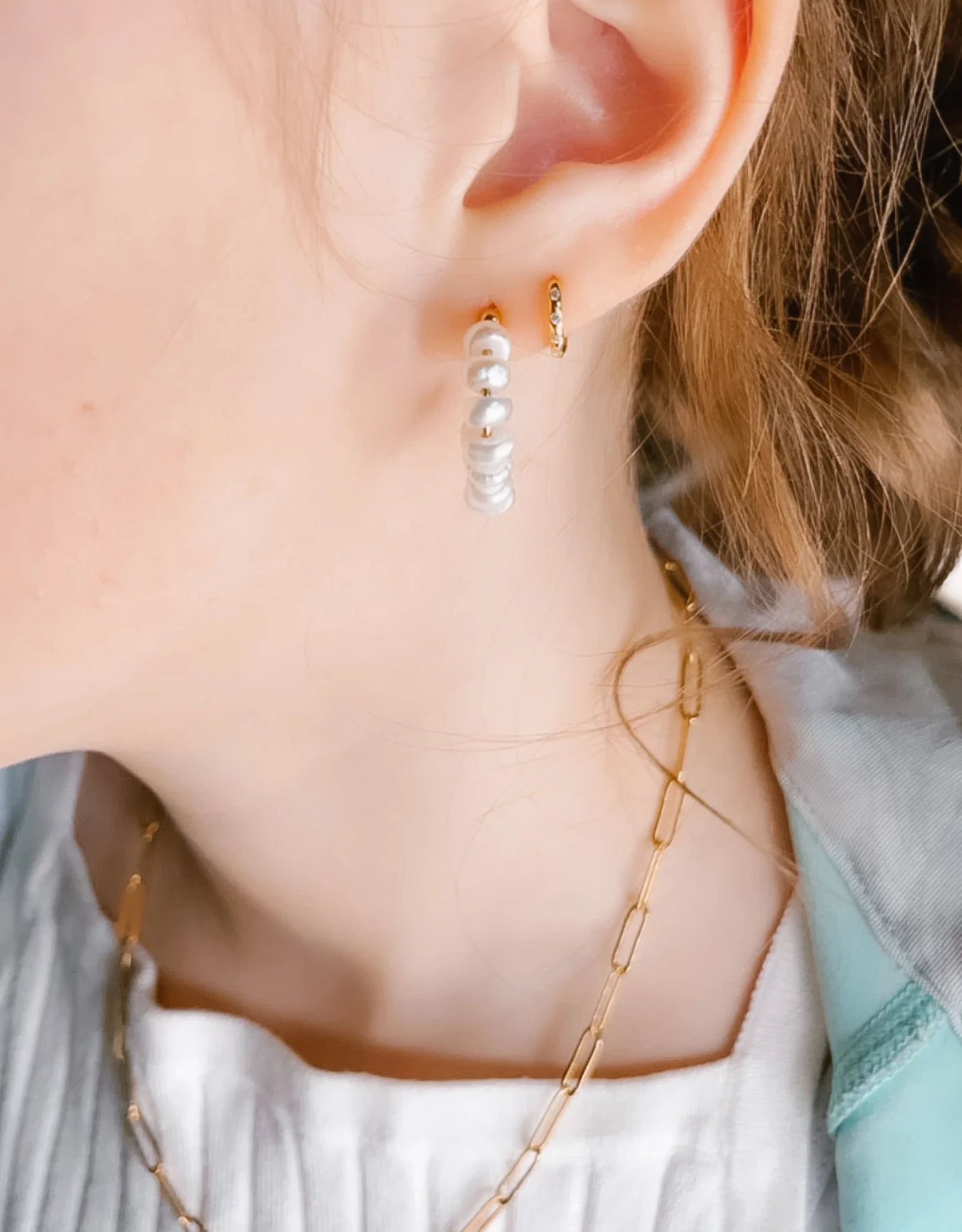 Sweet Three Designs Juliette Hoops-Gold