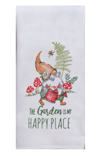 KayDee Garden Gnome Embroidered Terry Towel