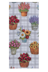 KayDee Farmers Market Flower Pots Terry Towel