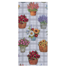 KayDee Farmers Market Flower Pots Terry Towel