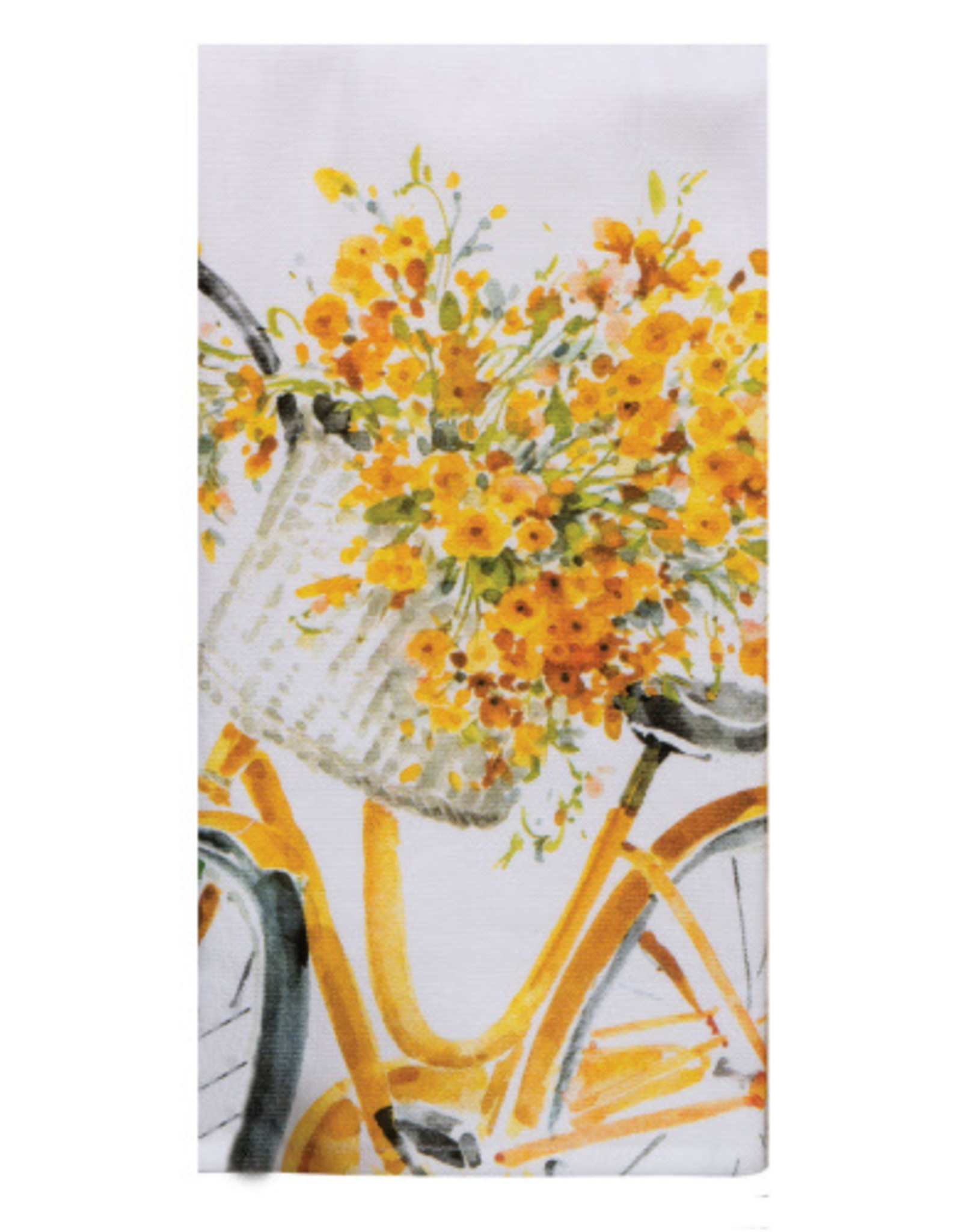 KayDee Sweet Home Yellow Bike Terry Towel