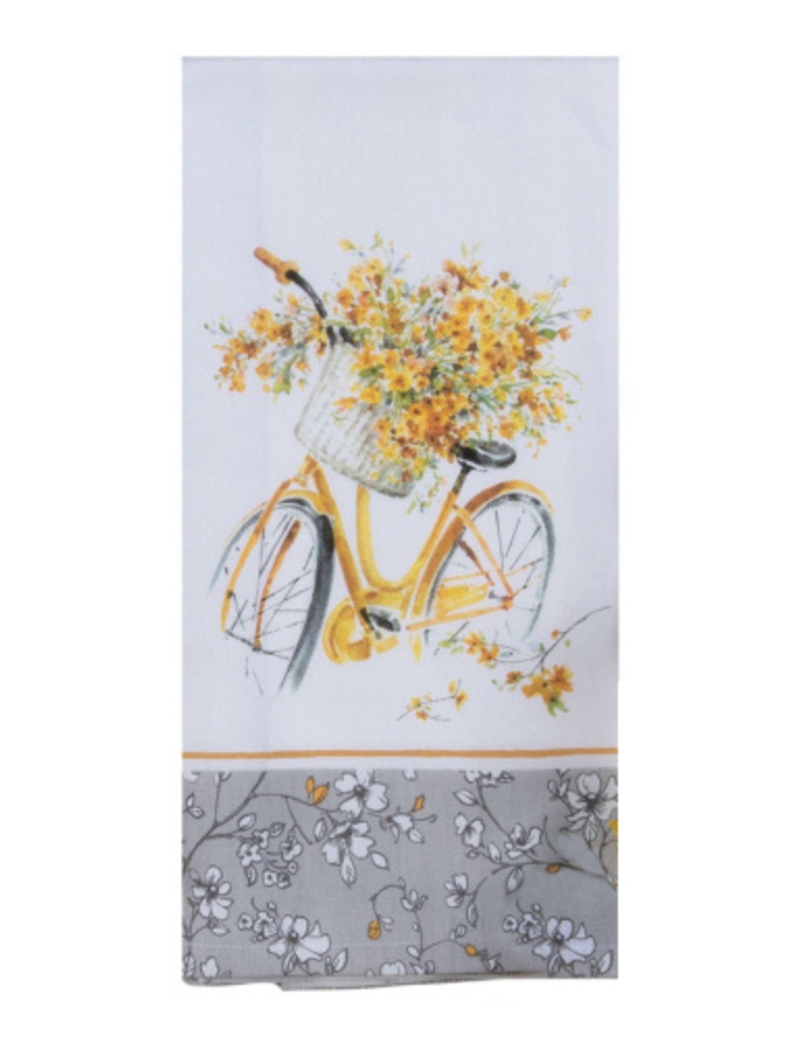 KayDee Sweet Home Yellow Bike Tea Towel