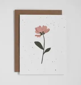 The Good Card Plantable Card-Pink Flower