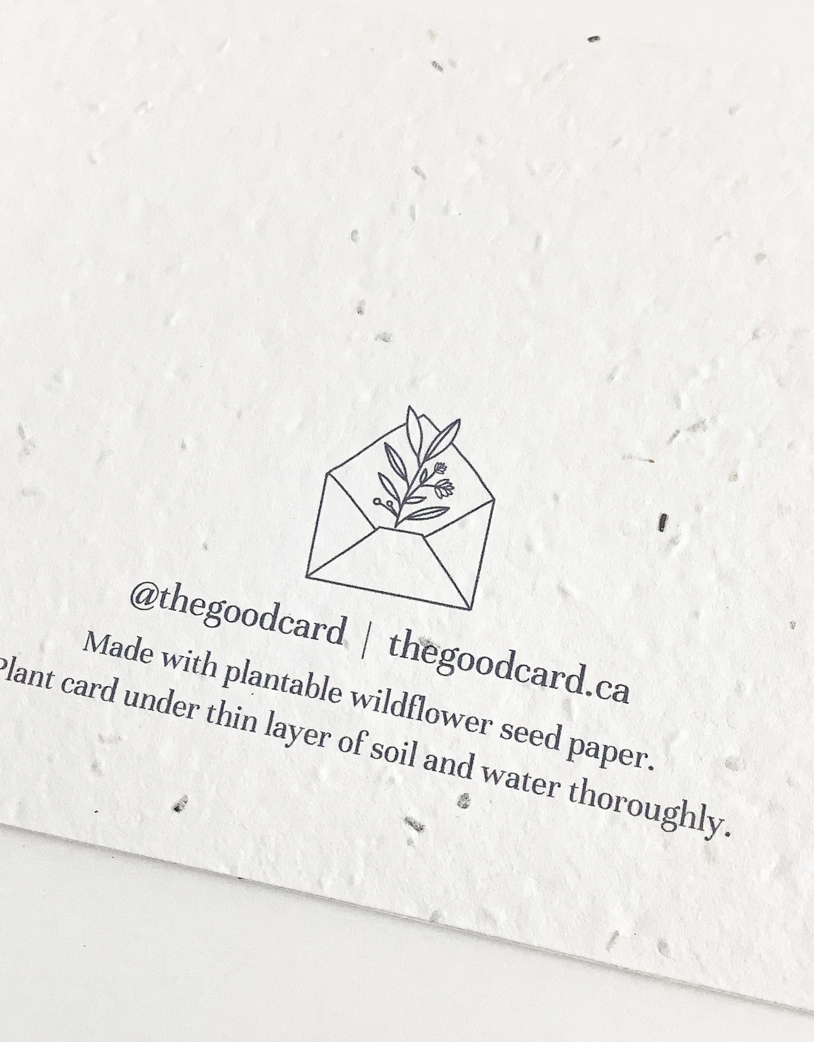 The Good Card Plantable Card-Salmon Flower