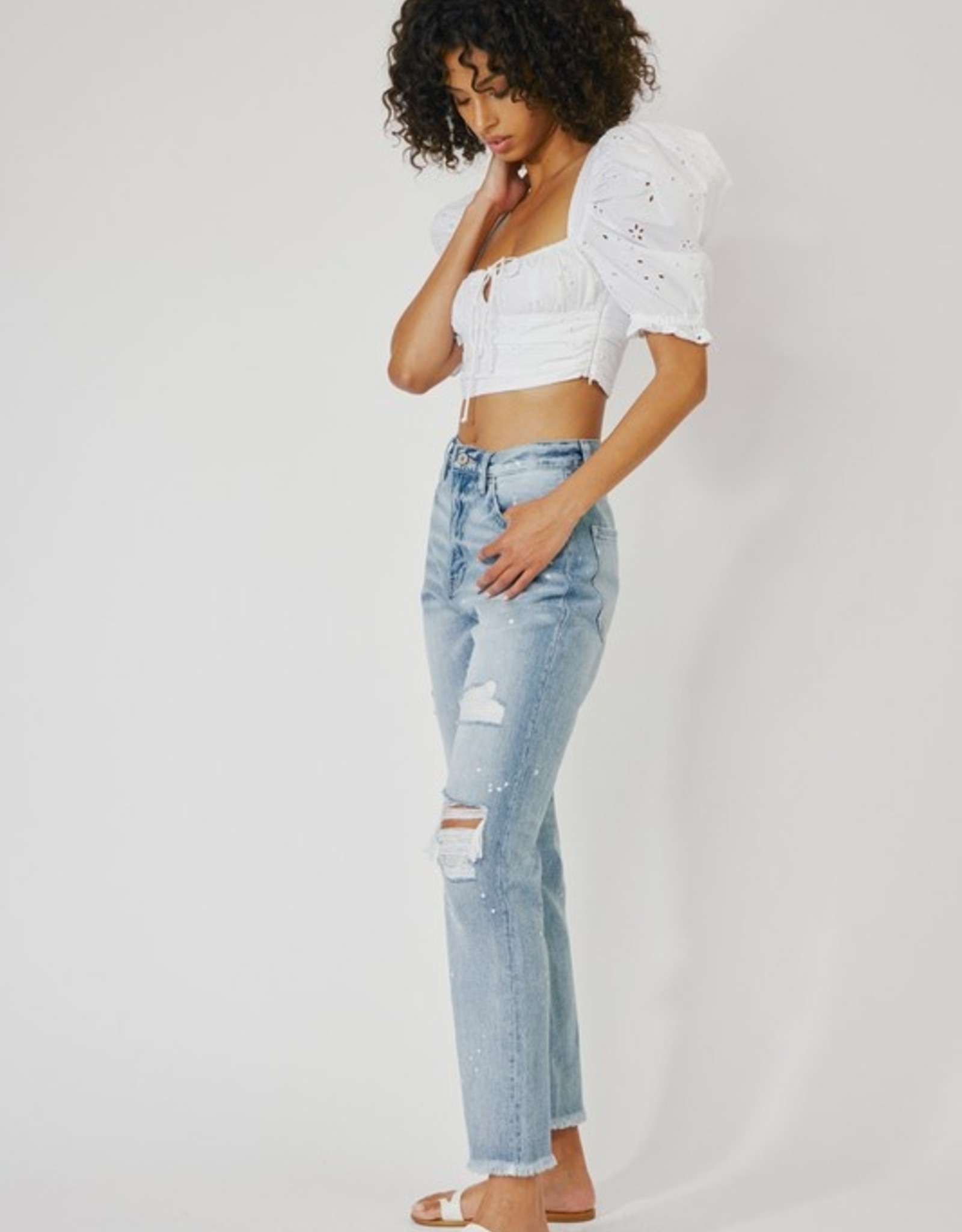 KanCan Sylvie Stone Wash HR Jeans