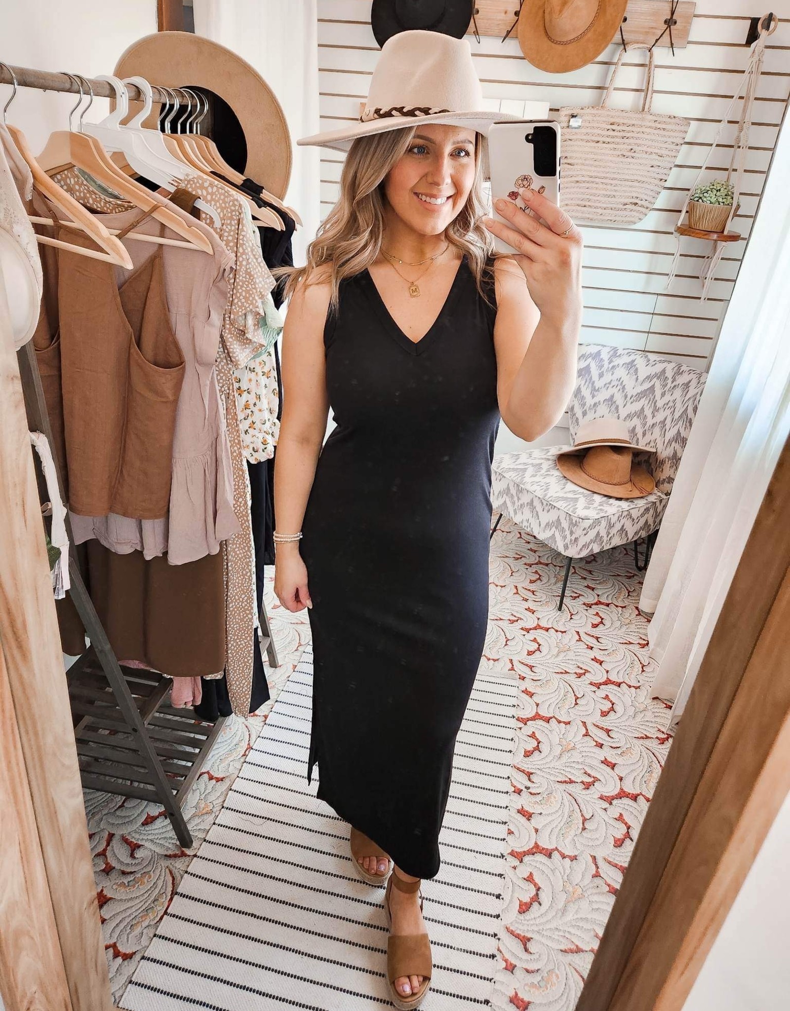 Be Cool The Bethany Basic Maxi Dress-Black