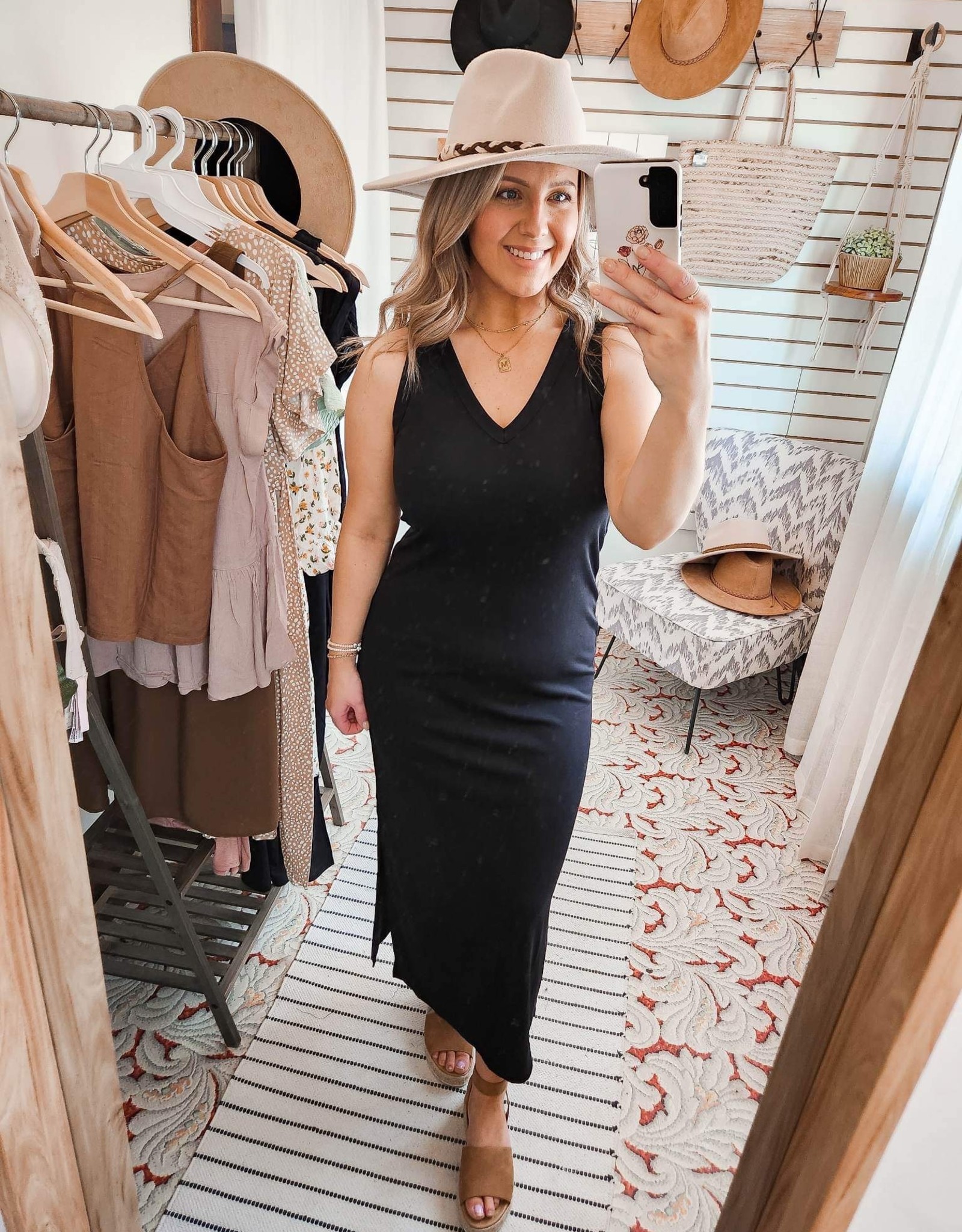 Be Cool The Bethany Basic Maxi Dress-Black