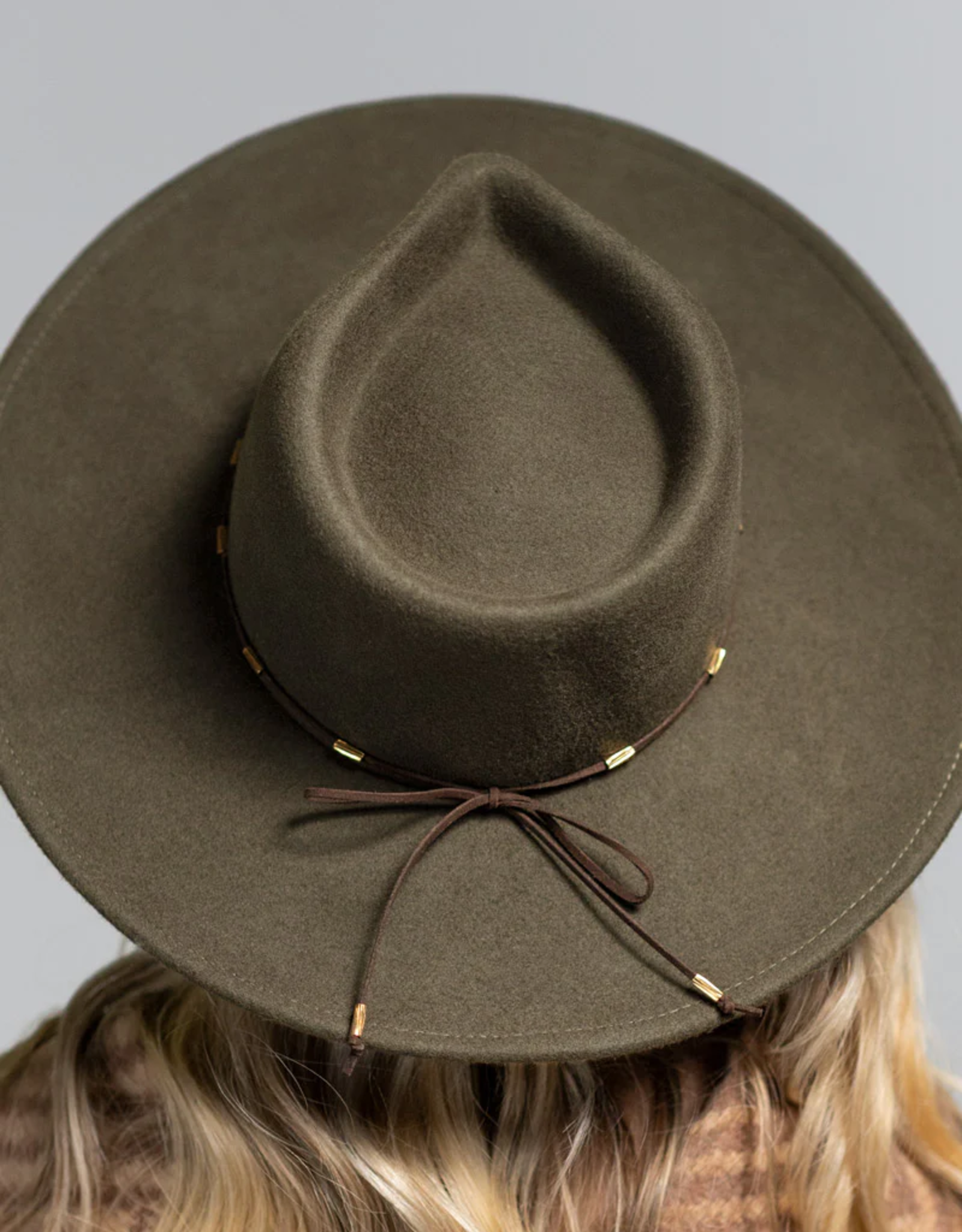 The Olivia Wool Hat-Olive