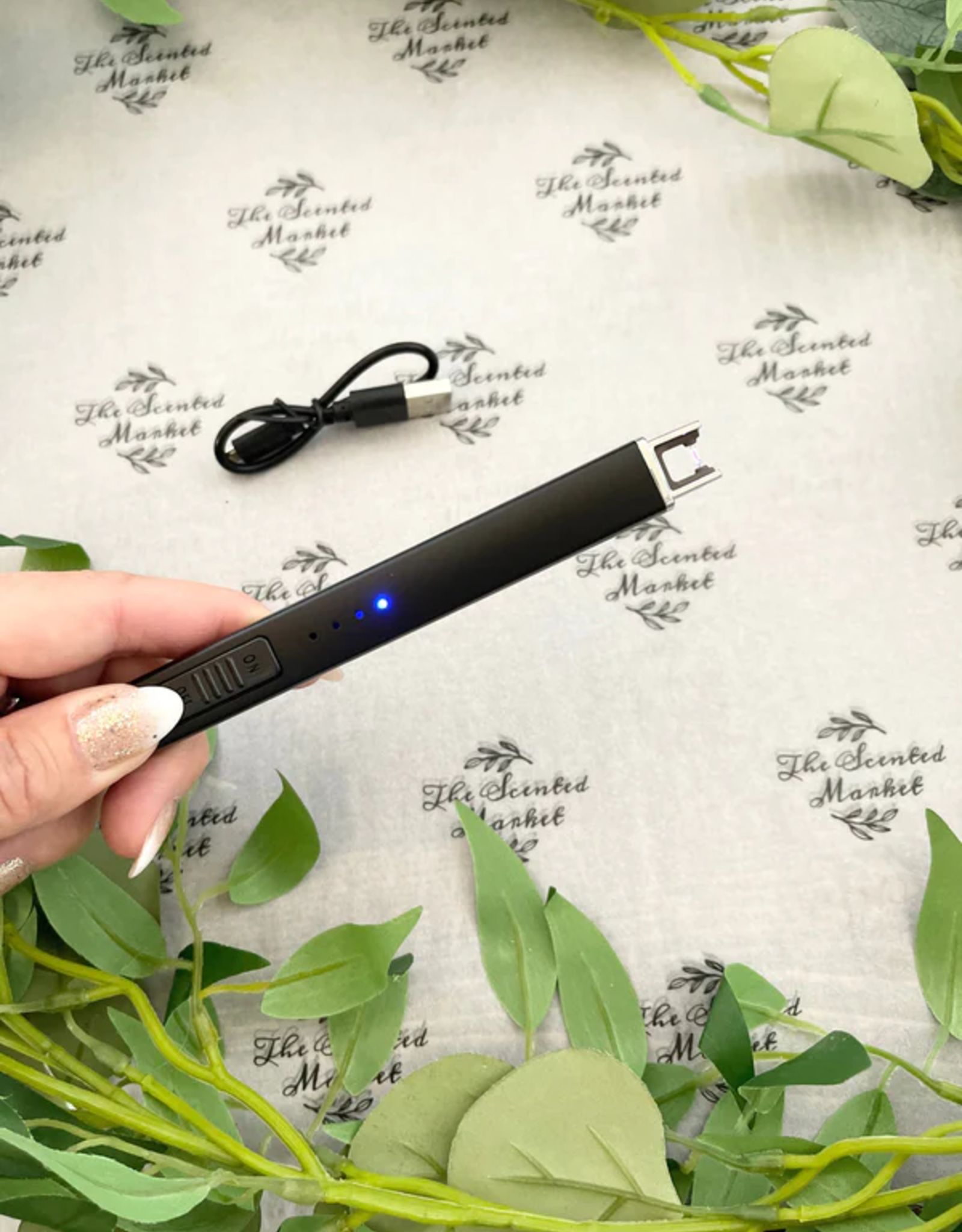 The Scented Market Lighter-USB Rechargable, Black