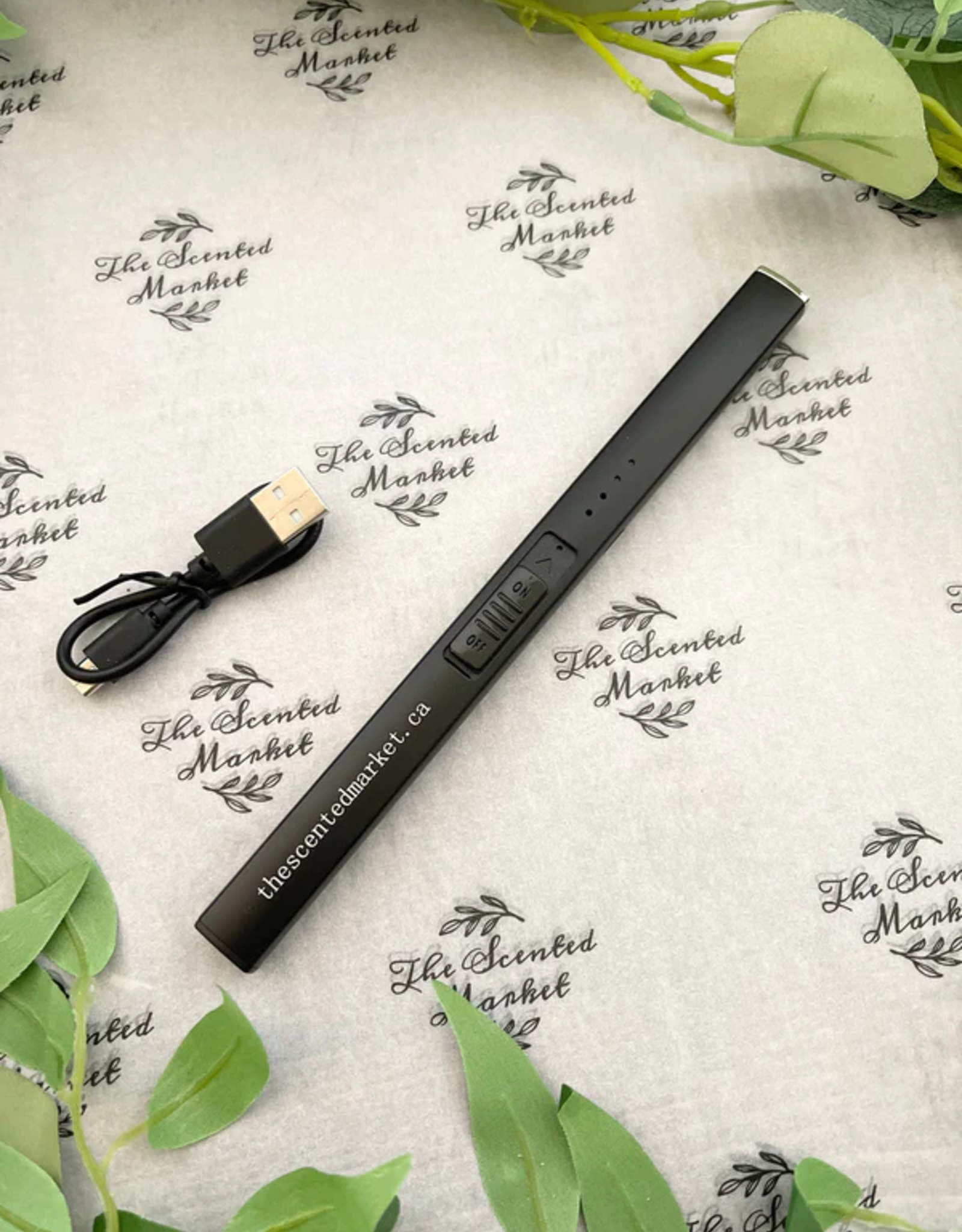 The Scented Market Lighter-USB Rechargable, Black