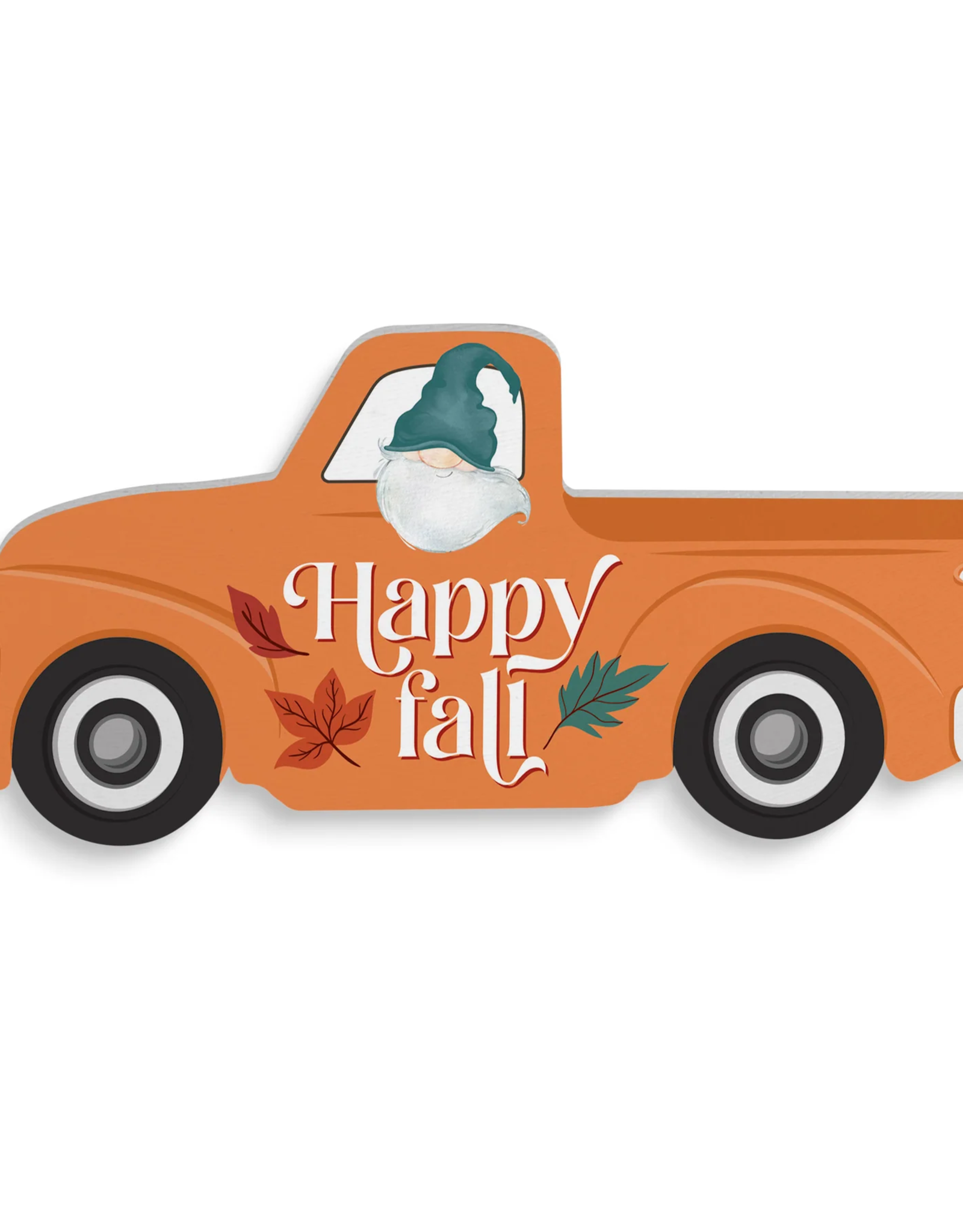 Block Sign-Truck, Happy Fall